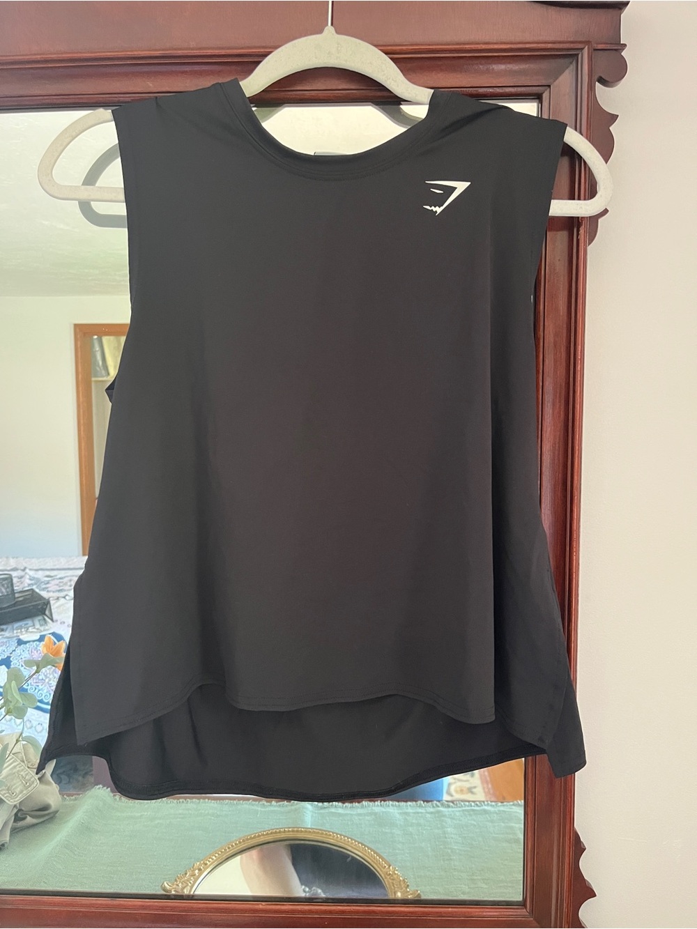 Gymshark Black Sleeveless Training Tank with Logo